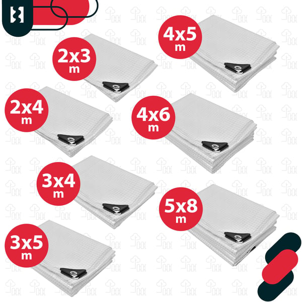 Kotarbau® Pressu Suojaava Suojapeite Vahva Paksu Yleiskäyttöinen Vahvistettu Vedenpitävä Läpinäkyvä Kirkas Kasvihuone 120 G/M2 3X4 M