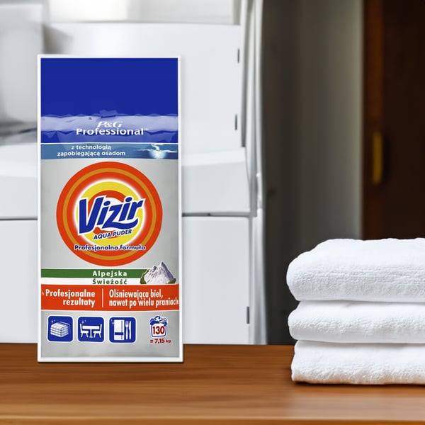 Vizir 7,15 kg Alpine Fresh -jauhe valkoiseen