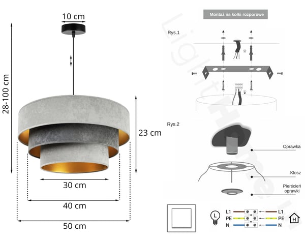 HÆNGENDE LAMPE LOFTSKRONE GYLDEN FLØJLSSKÆRM