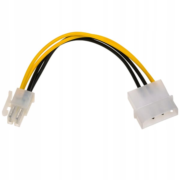 Akyga AK-CA-12 Molex (uros) - P4 (uros) -sovitinkaapeli 0,15 m