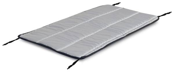 Quiltet skumpude 120x50 cm mørkegrå