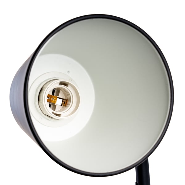 Kalso Lumiled E27 LED-golvbordslampa svart med höjdjustering
