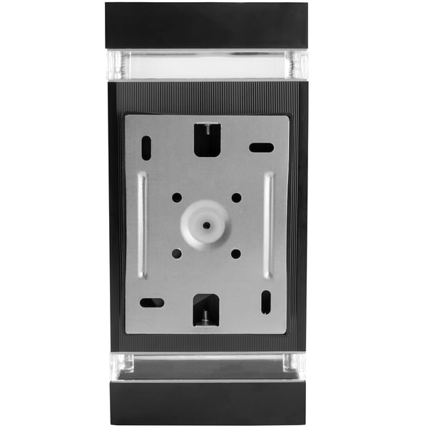 Trädgårdslampa väggarmatur upp-ned GU10 svart HEDERA LUMILED