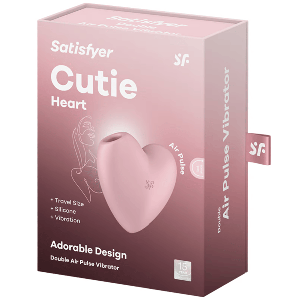 Satisfyer Cutie Heart klitoriksen stimulaattori vaaleanpunainen