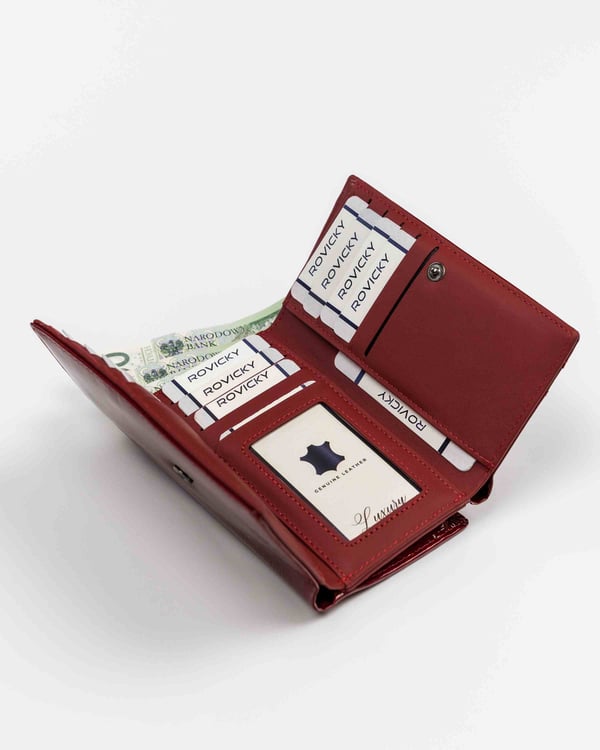 Damplånbok i läder H29-2-SH-1226 Röd