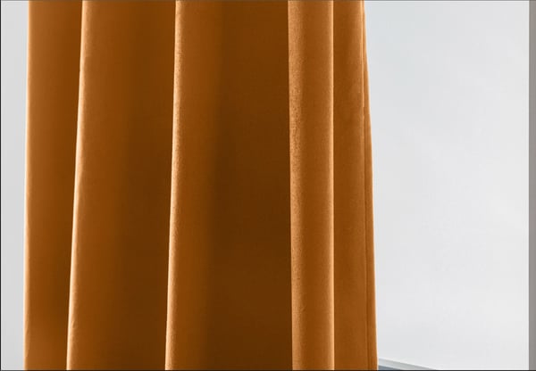 Sammetsgardin med öljetter 140x250 cm Burly Wood mörkläggning