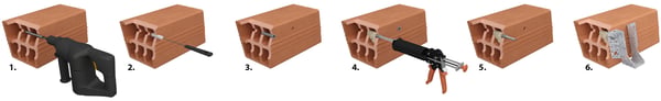 Kemiskt ankare POLY-GP300 grön-beige