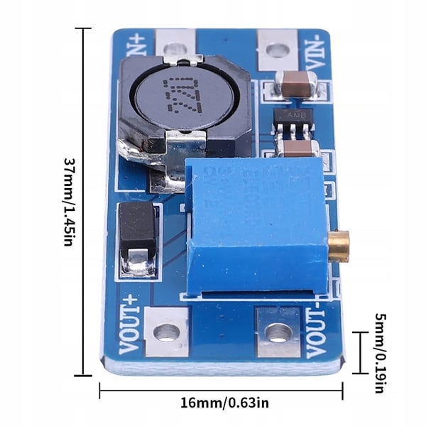 Rosfix Step-up DC-DC-omvandlare MT3608