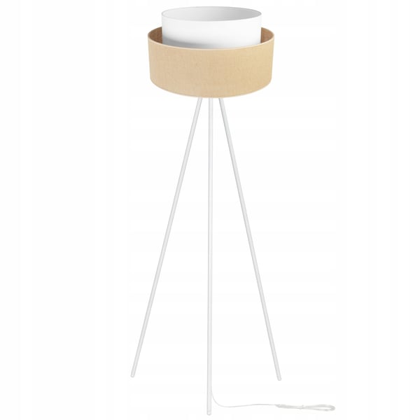 GULVLAMPE MED STÅENDE TRIPOD I METALSKÆRM 45 CM