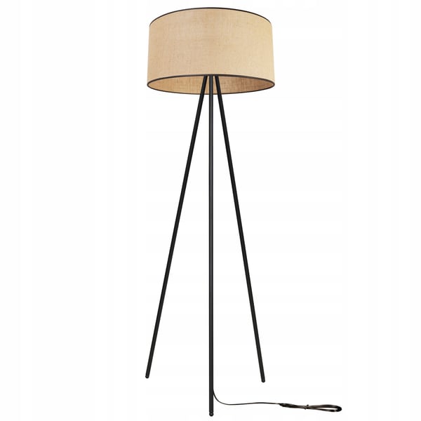 GULVLAMPE MED STÅENDE TRIPOD I METALSKÆRM 45 CM