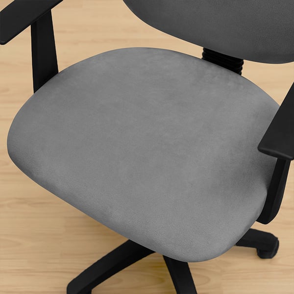 Toimistotuolin päällinen, pyörivä tuoli, ISO, sametti, tummanharmaa