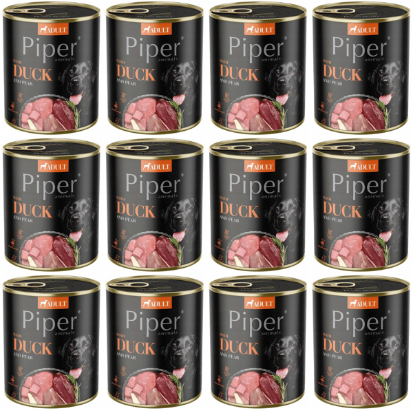 Dolina Noteci Piper kana- ja päärynävalmiste, märkä koiranruoka, 12x800g