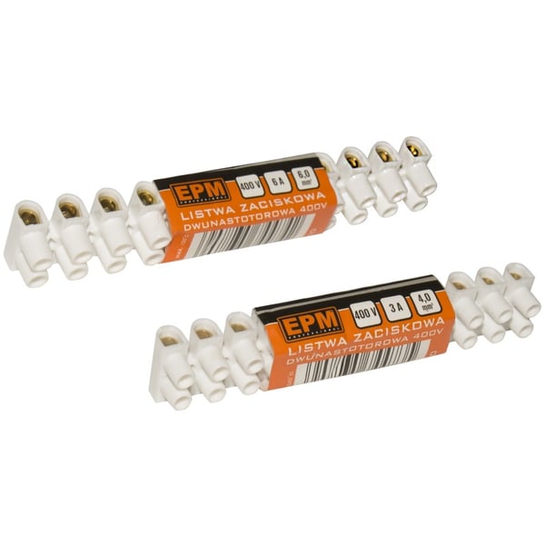 12-napainen riviliitin 2,5 mm2 - E-650-0125