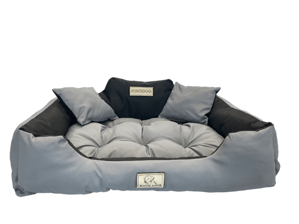 Koiransänky koirankoppi KINGDOG 145x115 cm personalisoitu vedenpitävä tummanharmaa