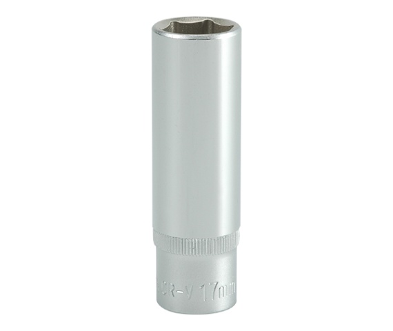 PITKÄ HYLSY 6-KÄRKINEN KROMATTU 1/2'' 17MM - YT-1230 PITKÄ HYLSY 6-KÄRKINEN KROMATTU 1/2'' 17MM - YT-1230