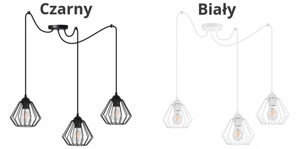 HÄNGANDE taklampa ljuskrona SPIDER loft E27 LED