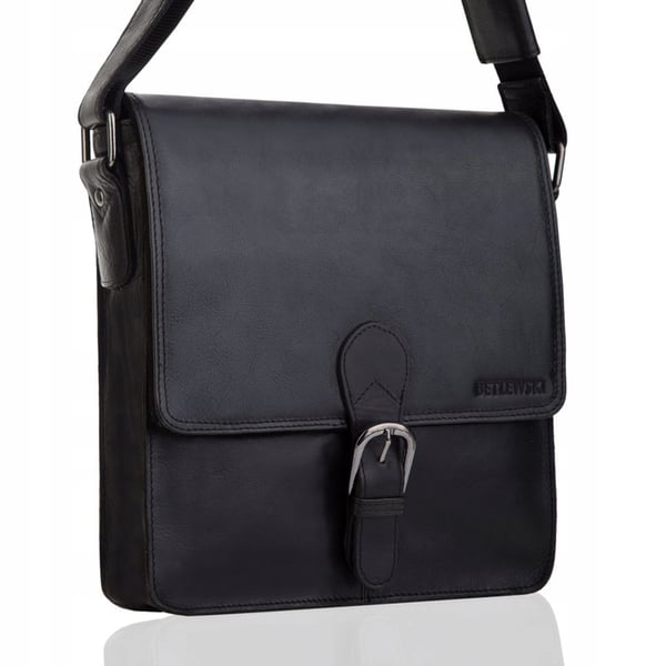 TBS-311 musta vintage miesten laukku + todistus