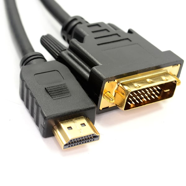 Lanberg HDMI(M) - DVI-D(M)(24+1) 3m Dual Link -sovitinkaapeli, kullatut kontaktit, 4K 30 Hz, musta