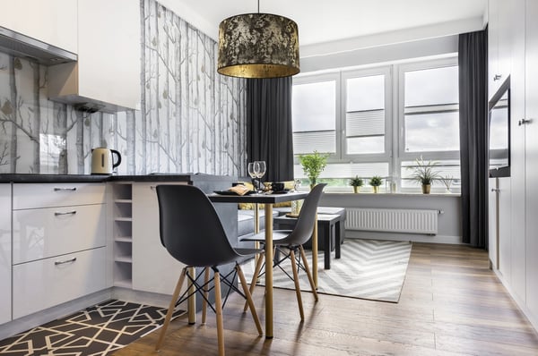 HÆNGELAMPE, LOFTKRONE, LAMPESKÆRM, GULDMØNSTER