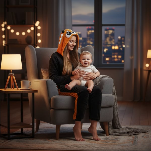 Varm damepyjamas vaskebjørn gave kigurumi onesie behageligt outfit XL Onesie vaskebjørn kostume - S