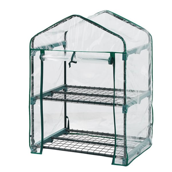 VÄXTHUS 69*49*95 CM, PVC-FOLIE, METALLKONSTRUKTION - T N15-900