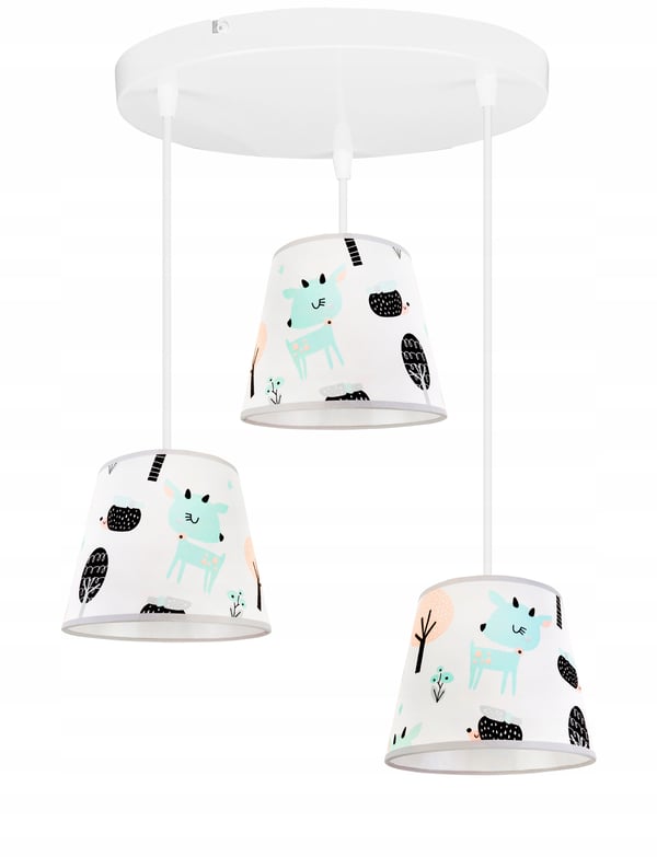 Lofthængende lampe til børn, Bambi lampeskærm