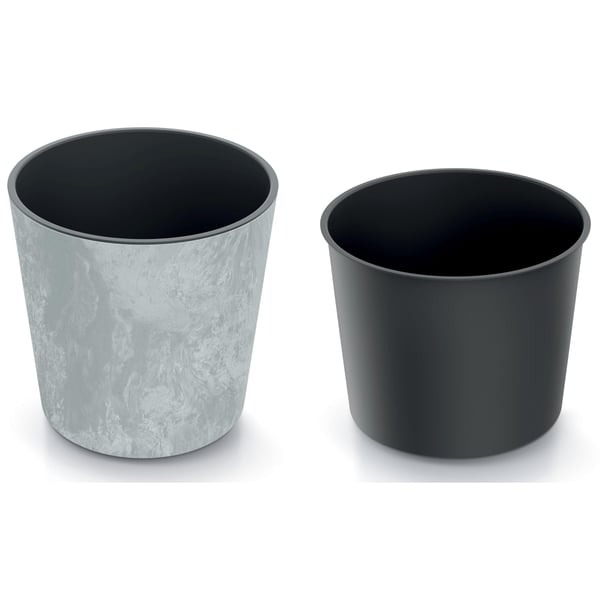 Urbi Round Beton Effect DURO250E pyöreä kukkaruukku, 25x25cm, Beton Color