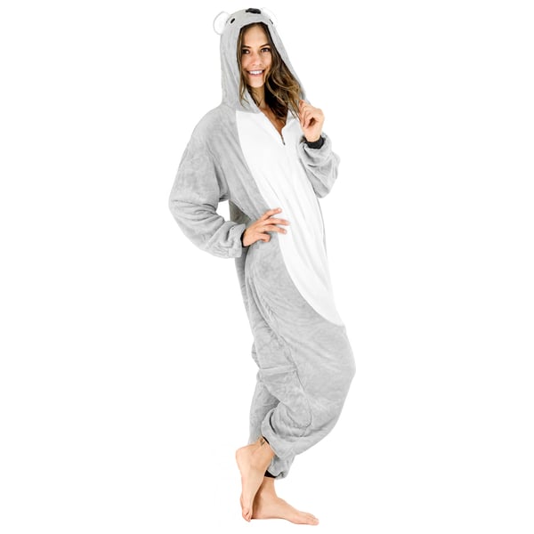 Koala-heldragt til mænd, gave til manden, kigurumi-jumpsuit, vinter M, koala-heldragt - M
