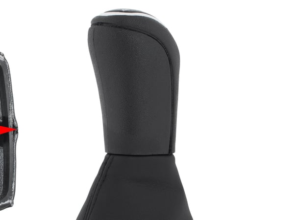 Audi A4 B8 07-15 gear shift knob sort 5-gear med sort bælg