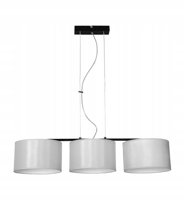 Moderne hængelampe, stofskærm, 3x60W LED