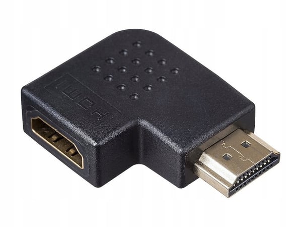 Akyga AK-AD-45 HDMI A/M - HDMI A/F adapter sidevinklet