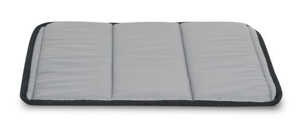 Quiltet skumpude 50x50 cm mørkegrå