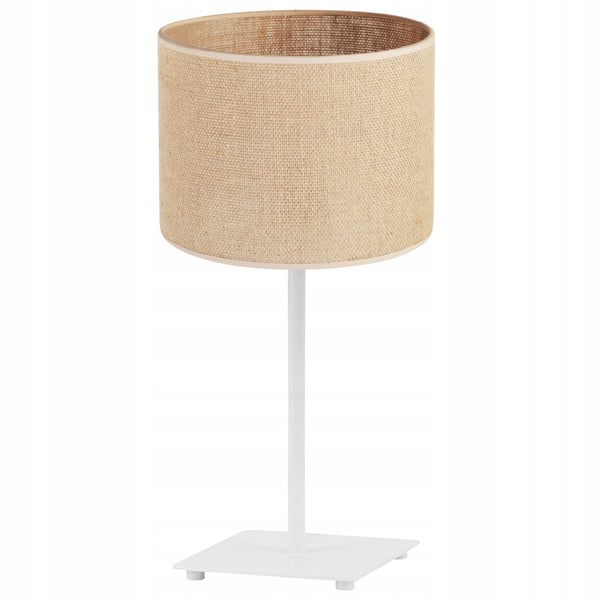 BORDLAMPE I JUTE SKÆRM 20 CM