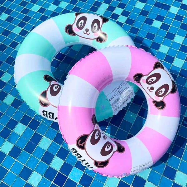 Bestway panda uppblåsbar vattenring för barn strand bassäng säker