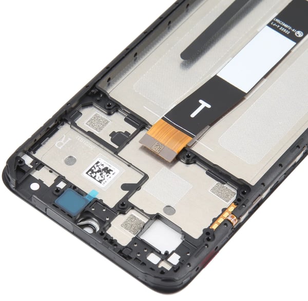 Xiaomi Redmi 12C original LCD-skärm med pekskärm svart ram