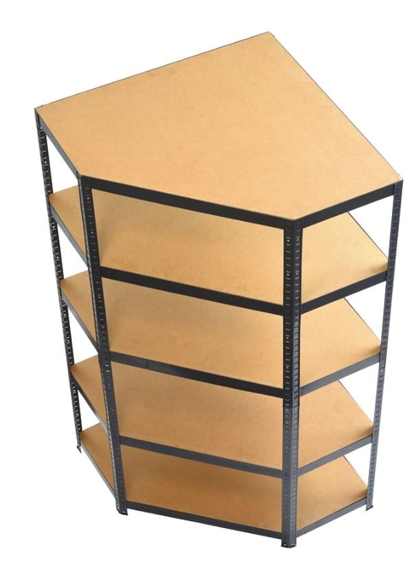 HÖRNHYLLA I METALL 180*90*90*40, FÖRZINKAD - TG-REG 5456