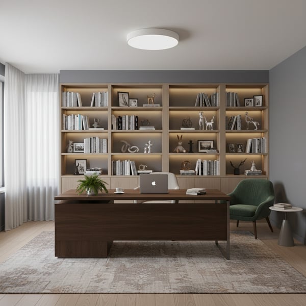 Loftlampe til påbygning, rund, flimrfri, kold hvid, varm hvid, LED