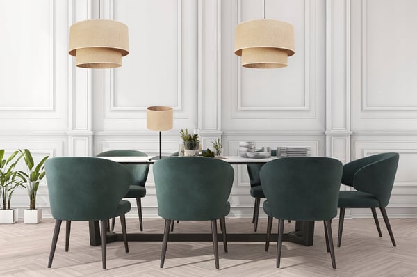 BORDLAMPE I JUTE SKÆRM 20 CM