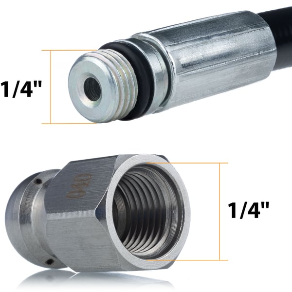 Avloppsrensningsslang M22-gänga 30 m