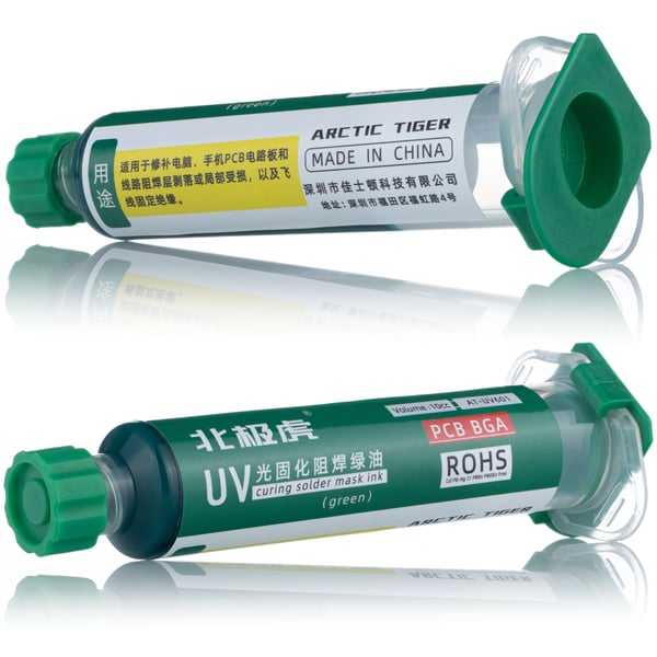 Lödmask vihreä 10 ml injektioneuvollla