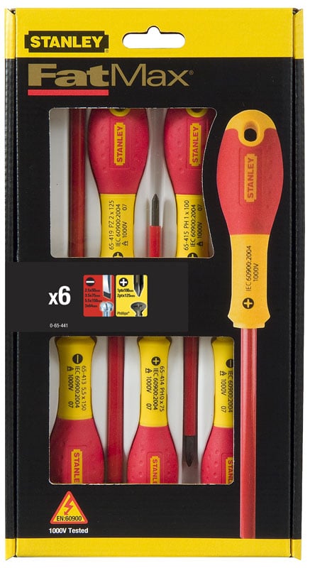 FATMAX SKRUETRÆKKERSÆT 6 DELE VDE FLAD + PH - S/65-441-0