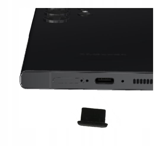 USB-C-portin suojakansi musta