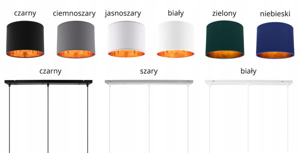 LOFTSLAMPE MED GYLDET LED-SKÆRM