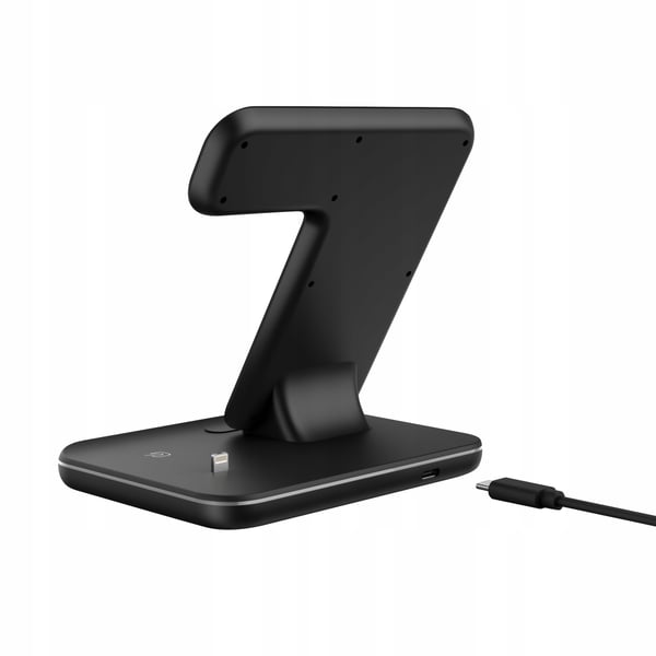 TRÅDLØS INDUKTIV DOCKINGSTATION 25W 3-i-1 iPhone Airpods