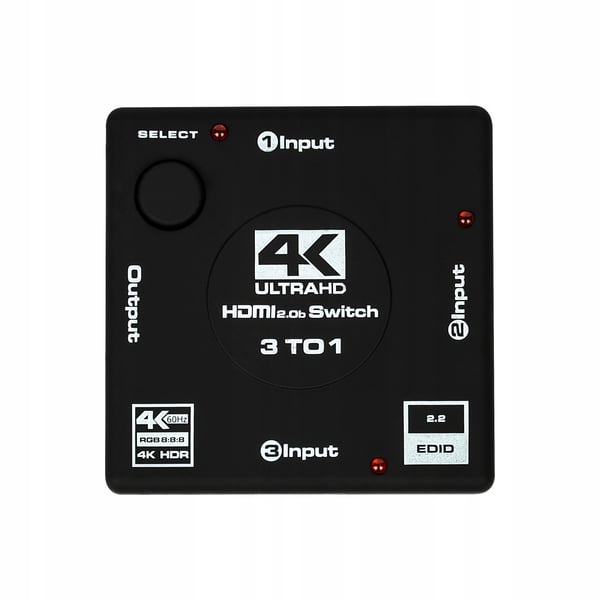 SWITCH 3x1 HDMI 2.0 SWITCH SPLITTER 4K60HZ