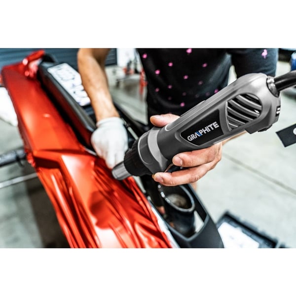 Varmepistol 2000W, temperaturområde op til 550°C, 2 hastigheder, lige håndtag - T 59G523