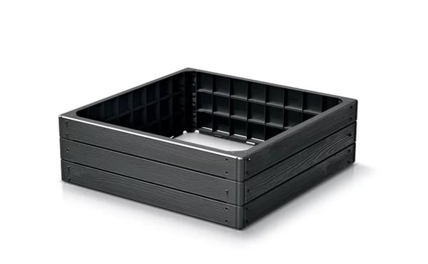 BASE WOODY IBWS TRÄDGÅRDSRAMM 756X756X250MM - ANTRACIT - PP-IBWS