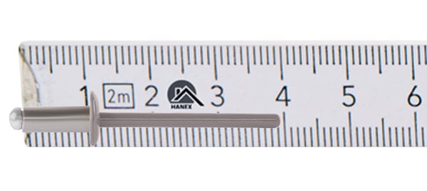 Öppna aluminiumnitär 4x10mm RAL 9007