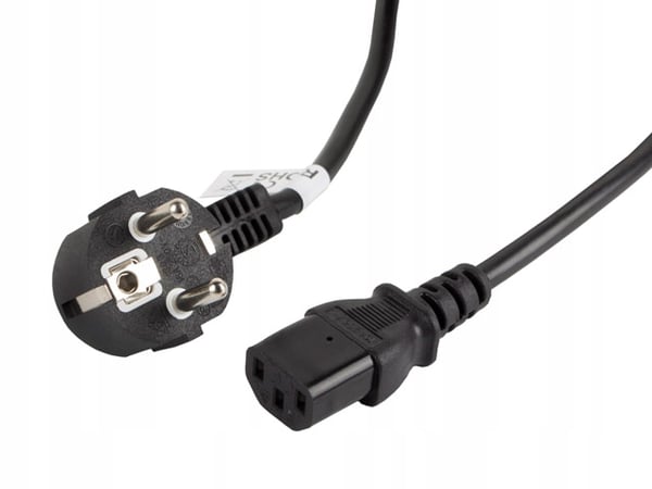 Lanberg CEE 7/7 -> IEC 320 C13 3m VDE-strömkabel svart