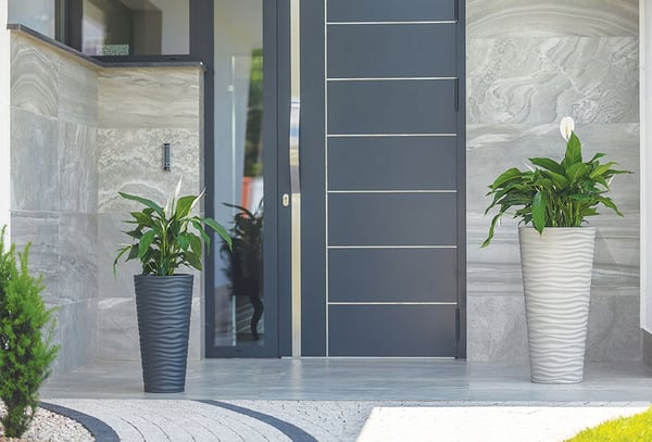 Sahara Dunes Slim 40 Rund Blomsterpotte | Antracit